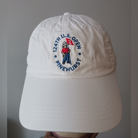 AHEAD Accessories - 124th US Open Golf Hat Pinehurst 2024 White Adjustable USGA Member Cap